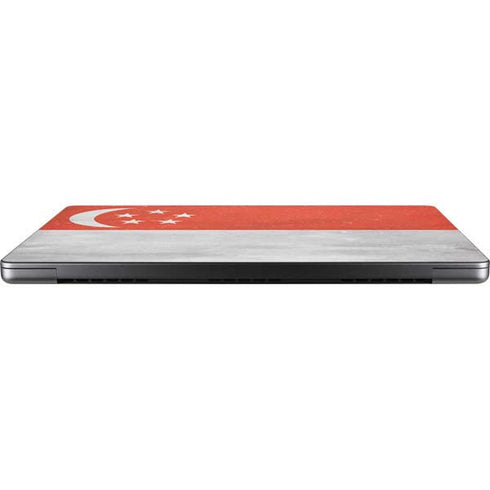 Singapore Flag Distressed Apple MacBook Pro 14-inch Skin